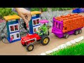 DIY Making Pertrol Pump For Full Bricks Loading Truck 2 Diy Tractor Rescue From Mud FarmModel