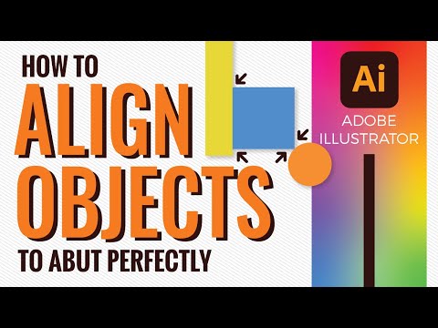 Aligning two objects that touch - How to perfectly line them up in Adobe Illustrator