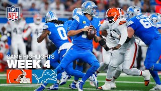 Cleveland Browns vs Detroit Lions Game Highlights | 2025 NFL Season Week 4