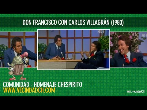 Carlos Villagrán en "Noche de Gigantes" con don Francisco (1980)