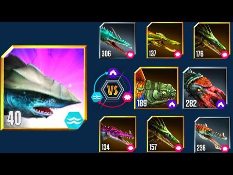 MEGARCHELON vs ALL CREATURES | JURASSIC WORLD THE GAME