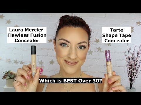 Laura Mercier Flawless Fusion Concealer Vs Tarte Shape Tape Concealer | Review, Swatches and Demo!