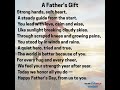 A Father’s Gift 💙 | Heartfelt Father’s Day Poem Tribute