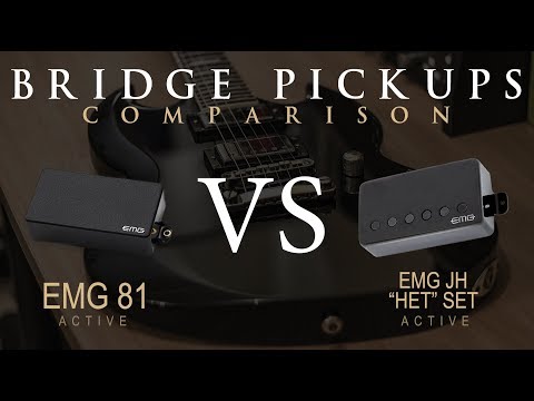 EMG 81 vs EMG JH HET SET - Active Bridge Pickup Guitar Tone Comparison / Review / Demo