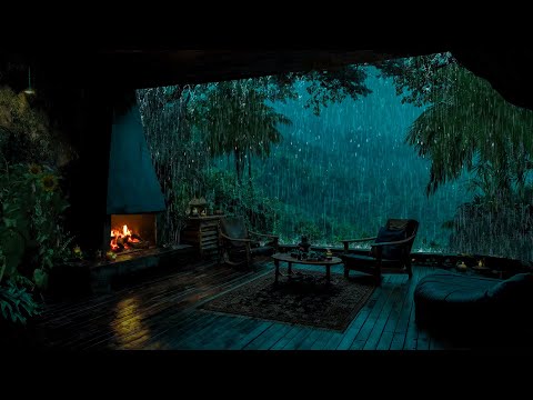 Rain Sound in Forest ⛈️ Rain Therapy with Distant Thunder Sounds for Deep Sleep & Improve Insomnia