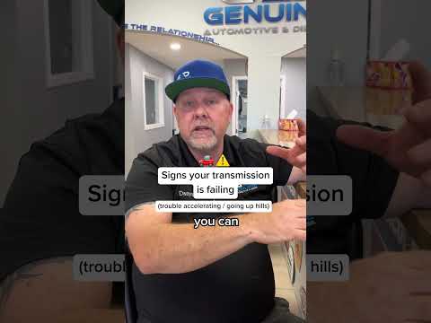 Signs that your transmission is failing