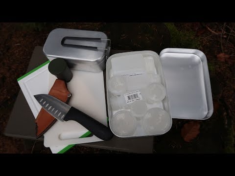 Outdoorküche für 2+  -  Aufbewahrung + Schneiden