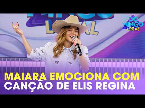 Maiara interpreta “Como Nossos Pais”, sucesso na voz de Elis Regina | Domingo Legal
