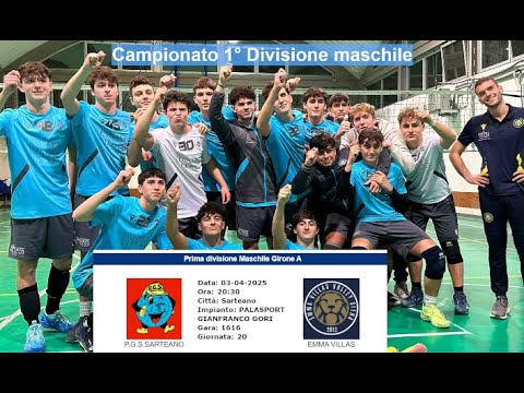 Prima Divisione Maschile:   Sarteano - Emma Villas
