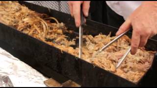 preview picture of video 'The Travelling Pig serving Hog Roast at Ellesmere food festival 2013'