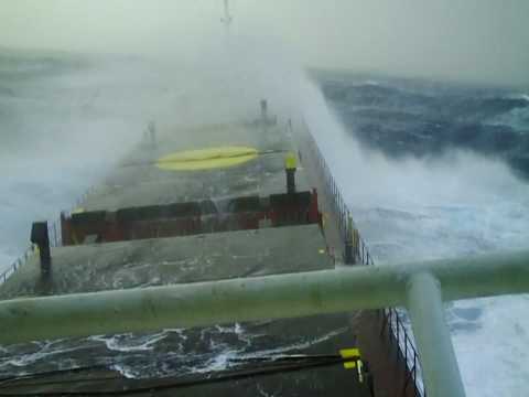 Merchant Ship in a Storm Force 10