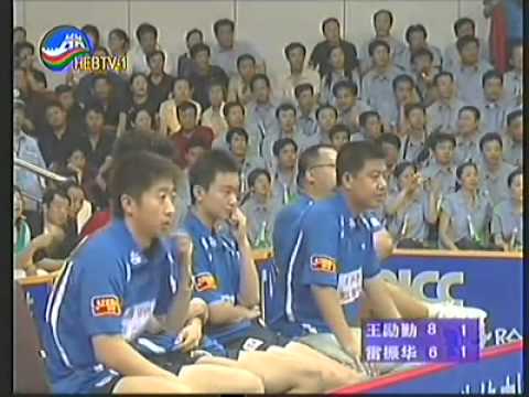 Wang Liqin vs. Lei Zhenhua --- 2006 Super League Table Tennis