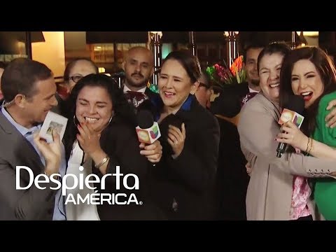 Between tears and screams, this woman finds out she is now a permanent resident.