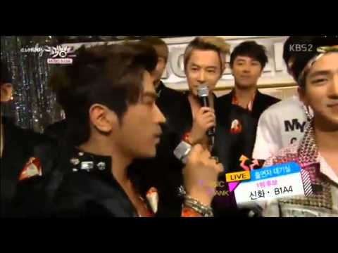 130531 SHINHWA & B1A4 backstage