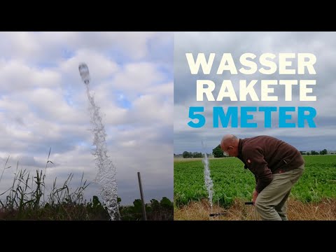 Wasser-Rakete mit Luftpumpe