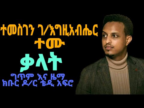 Temesgen G/Egziabher(Temu) Kalat ተመስገን ገ/እግዚአብሔር(ተሙ) ቃላት New Ethiopian Lyrical Video 2021