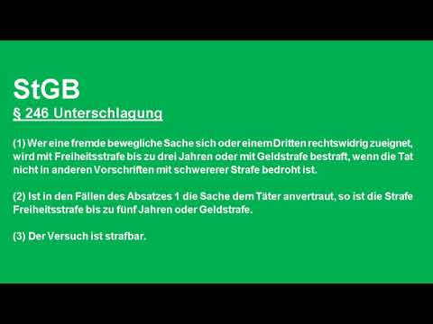 StGB § 246 Unterschlagung, Sachkunde 34a