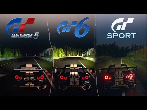 GT5 VS GT6 VS GT SPORT [Sound & Graphics Comparison] - Nürburgring Day/Night