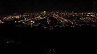 Night landing at London City Airport ( music by Moby. )