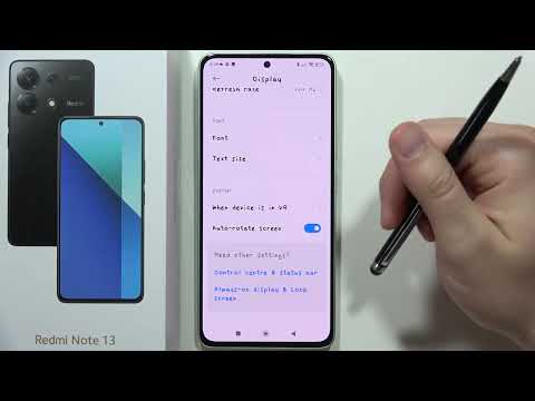 How to Turn ON/OFF Auto Rotate Screen on Redmi Note 13 - Disable Automatic Rotation