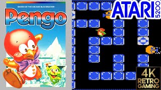 Pengo Atari 5200 4k Gameplay