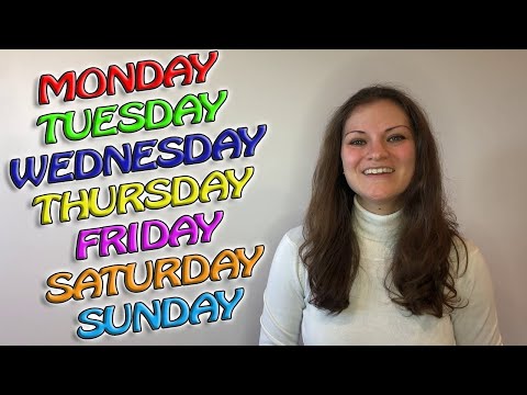 ENGLISH PRONUNCIATION FOR ITALIANS - DAYS OF THE WEEK