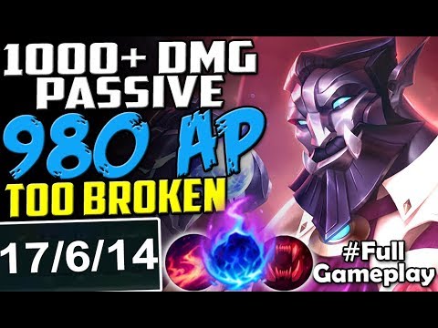980 AP 1000+ DMG PASSIVE | TOO BROKEN | New Runes Galio vs Riven TOP | SEASON 8 RANKED Full Gameplay