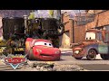 Lightning McQueen Fixes The Road In Radiator Springs Pixar Cars