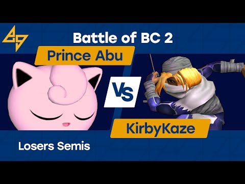 BoBC2 | Prince Abu (Jigglypuff) vs. MIOM | KirbyKaze (Sheik) | SSBM Losers Semis