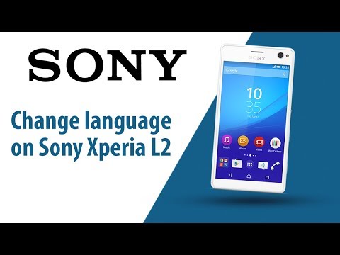 How to change language on Sony Xperia L2?