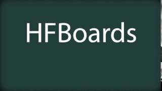 How to pronounce HFBoards