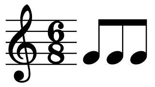 Sight Rhythm: 3 Eighth Notes (3 Quavers) in 6/8 Time Signature