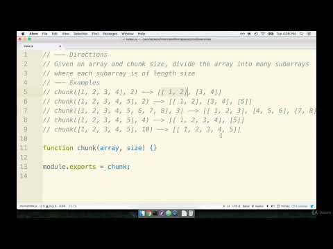 8 Array Chunking 1 Array Chunk Problem Statement