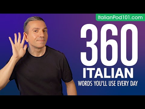 360 Italian Words You'll Use Every Day - Basic Vocabulary #76