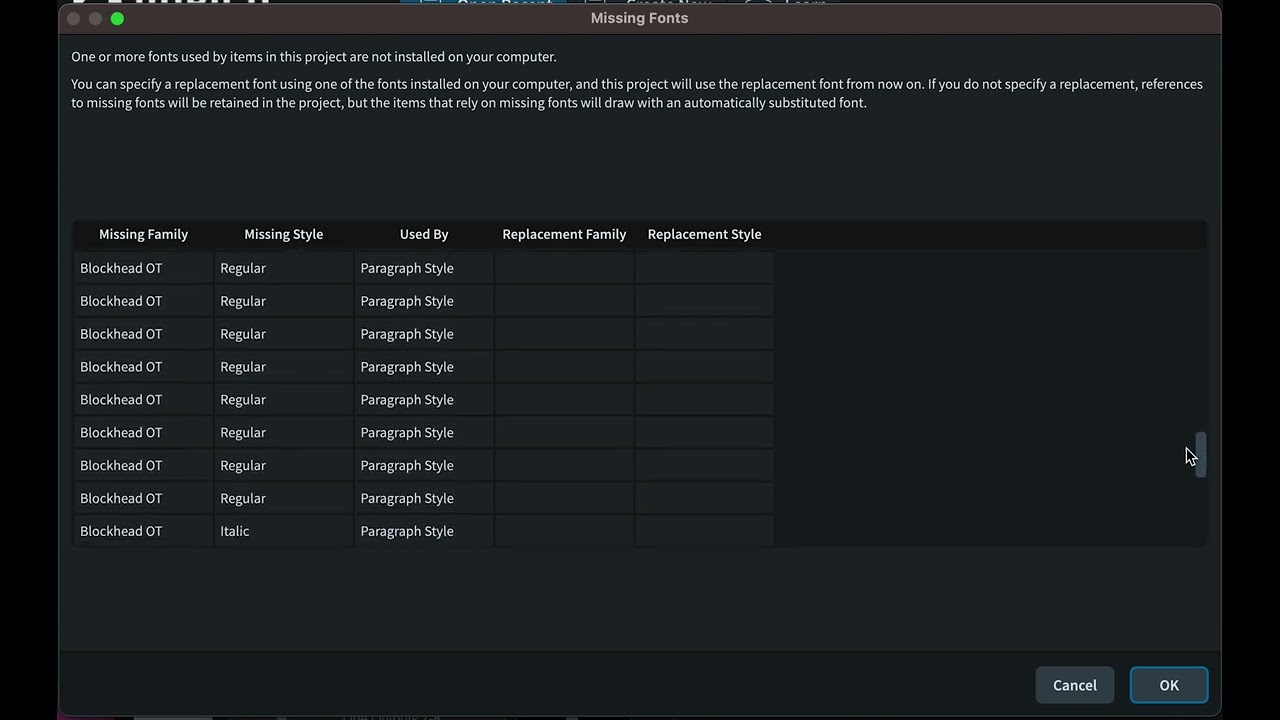 Missing Fonts dialog buggy - Dorico - Steinberg Forums