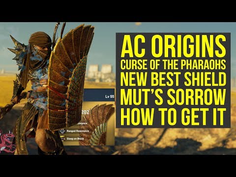 Assassin's Creed Origins Best Shield NEW MUT'S SORROW Curse of the Pharaohs (AC Origins Best Shield)