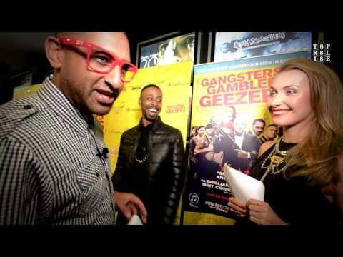 #888celebrities - Ozzie B at the Gangsters Gamblers Geezers Red Carpet Premier