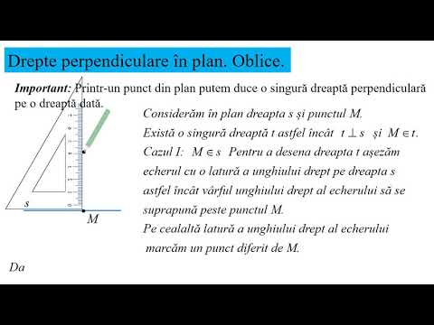 Drepte perpendiculare - clasa a VI-a
