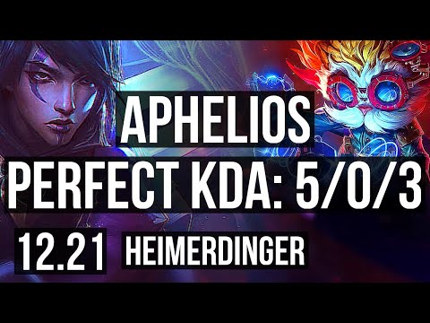 APHELIOS & Soraka vs HEIMERDINGER & Neeko (ADC) | 5/0/3, 400+ games | KR Master | 12.21