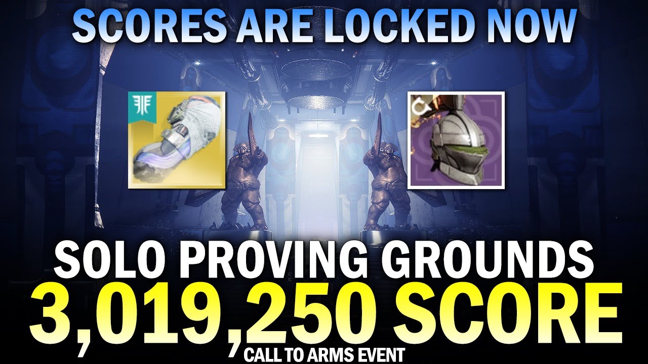 Scores Are Locked Now - Solo Proving Grounds 3,019,250 Score (My Final Top 1% Score Run) [Destiny 2]