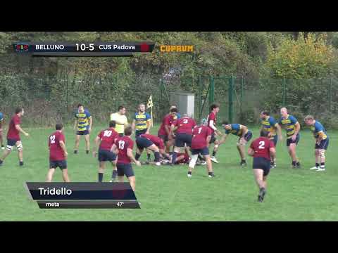 Highlights | Rugby Belluno - CUS Padova Rugby | Serie B 2024-25