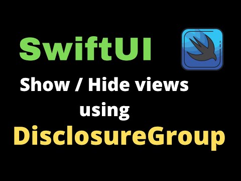 Show/Hide data or views using Disclosure Group in SwiftUI #disclosureGroup #swiftui #ios