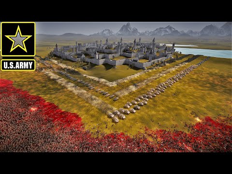 USA Military Base Vs 3 Million Romans,Spartans & Mongols Invasion | Ultimate Epic Battle Simulator 2