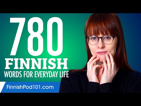 780 Finnish Words for Everyday Life - Basic Vocabulary #39