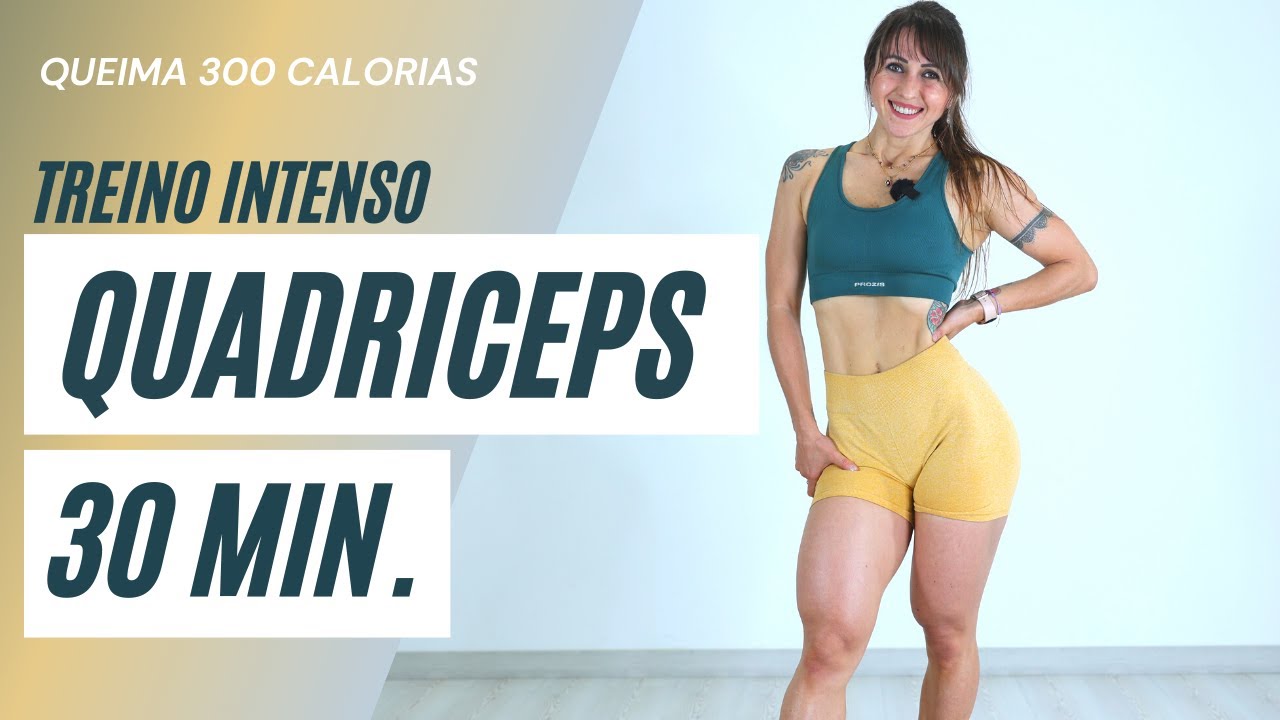 Treino Completo de Pernas com Ênfase nos Quadríceps  - em casa