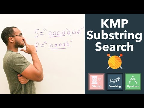 Knuth–Morris–Pratt (KMP) Pattern Matching Substring Search -  First Occurrence Of Substring