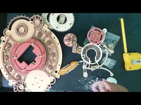 3D Wooden Clock Puzzle (ROKR Time art)