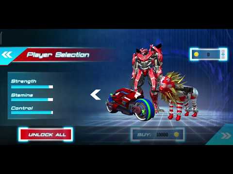 Lion bike robot games