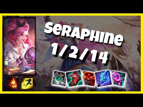 Seraphine 10.25 Gameplay Challenger Replay S11 Support (1/2/14) - KOREAN