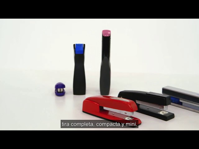 Vídeo relacionado con Swingline Grapadora, grapadora de escritorio de tira completa, capacidad de 40 hojas, baja fuerza, Optima 40, plateado/negro/naranja (87840)
